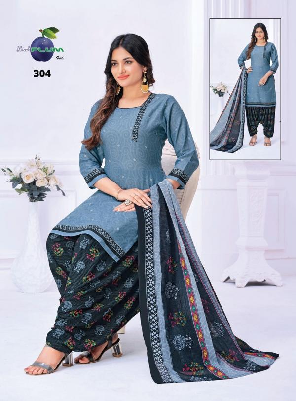 Black Plum Iconic Vol-3 Cotton Designer Readymade Suit